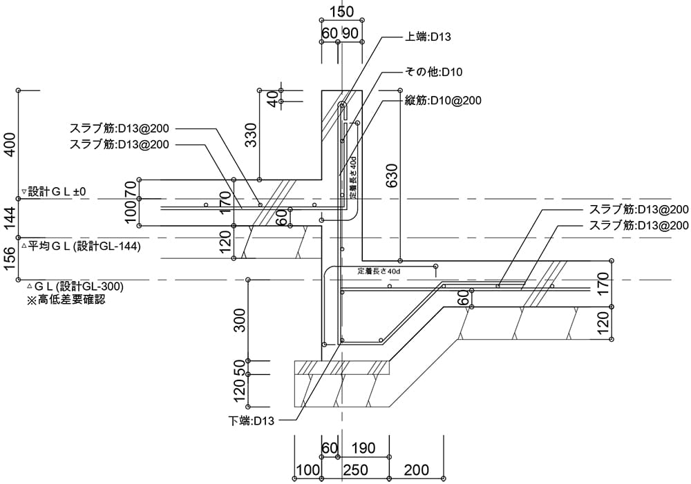 基礎配筋図